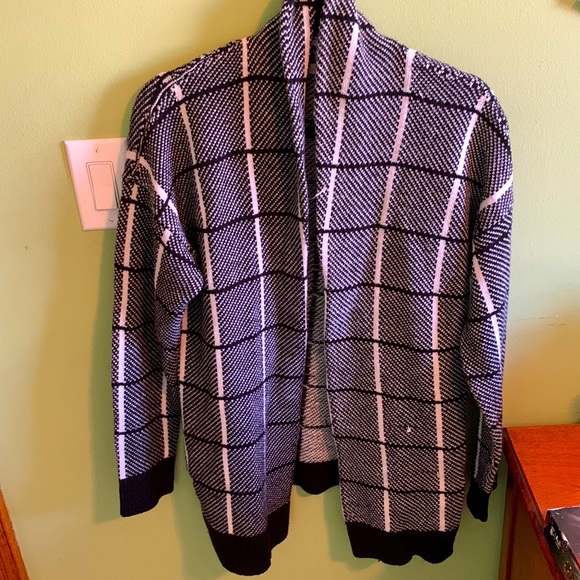Checkered sweater cardigan - Picture 1 of 2
